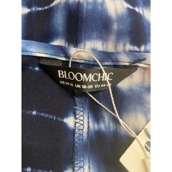 Bloomchic Womens Tunic Top 14/16 Tie Dye V-Neckline Flowy Hemline Hippie Boho - Picture 4 of 8